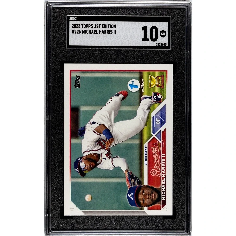 2023 TOPPS 1ST EDITION #226 MICHAEL HARRIS II SGC 10 GEM (RC)